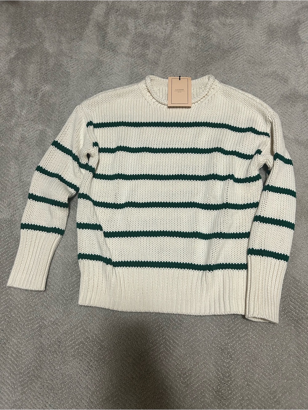 NWT La Ligne White/Cream Green Marina XS - Picture 3 of 6